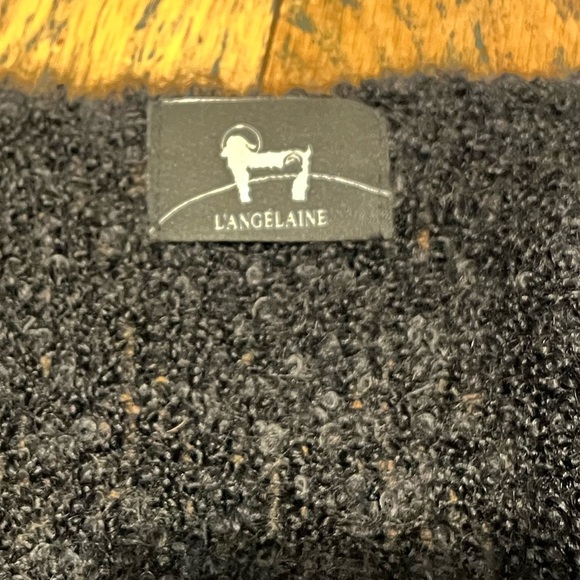 ❣️L’ANGELAINE – Black Wool & Kid Mohair Knit Vest (P/M) - Picture 2 of 11